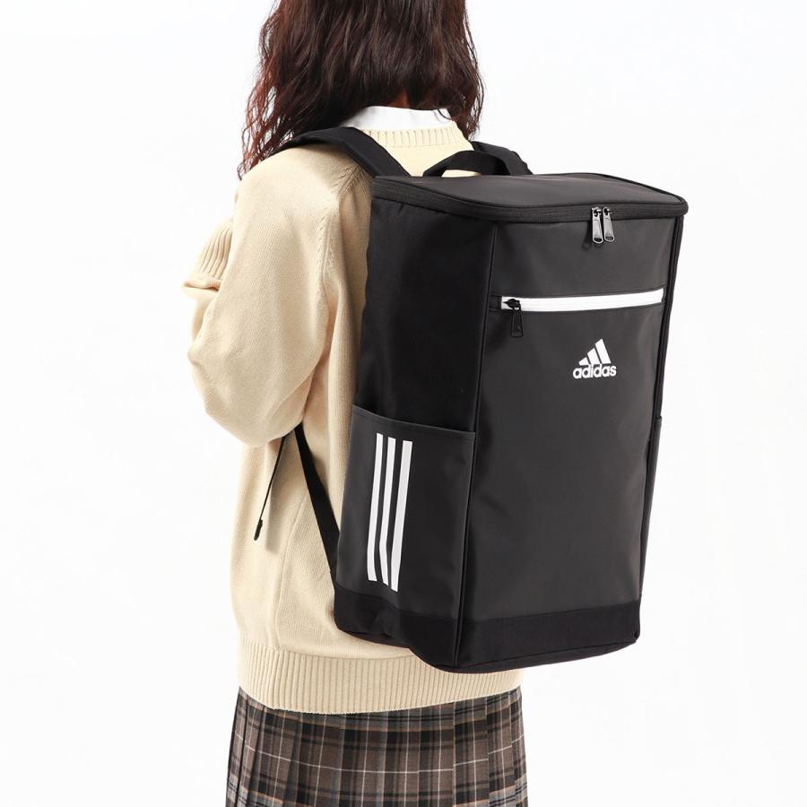 アディダス リュック スクエア メンズ レディース 大容量 通学 adidas リュックサック PC 学生 軽量 大きめ 31L A3 B4 A4 黒 63781 新作 2024｜galleria-onlineshop｜08