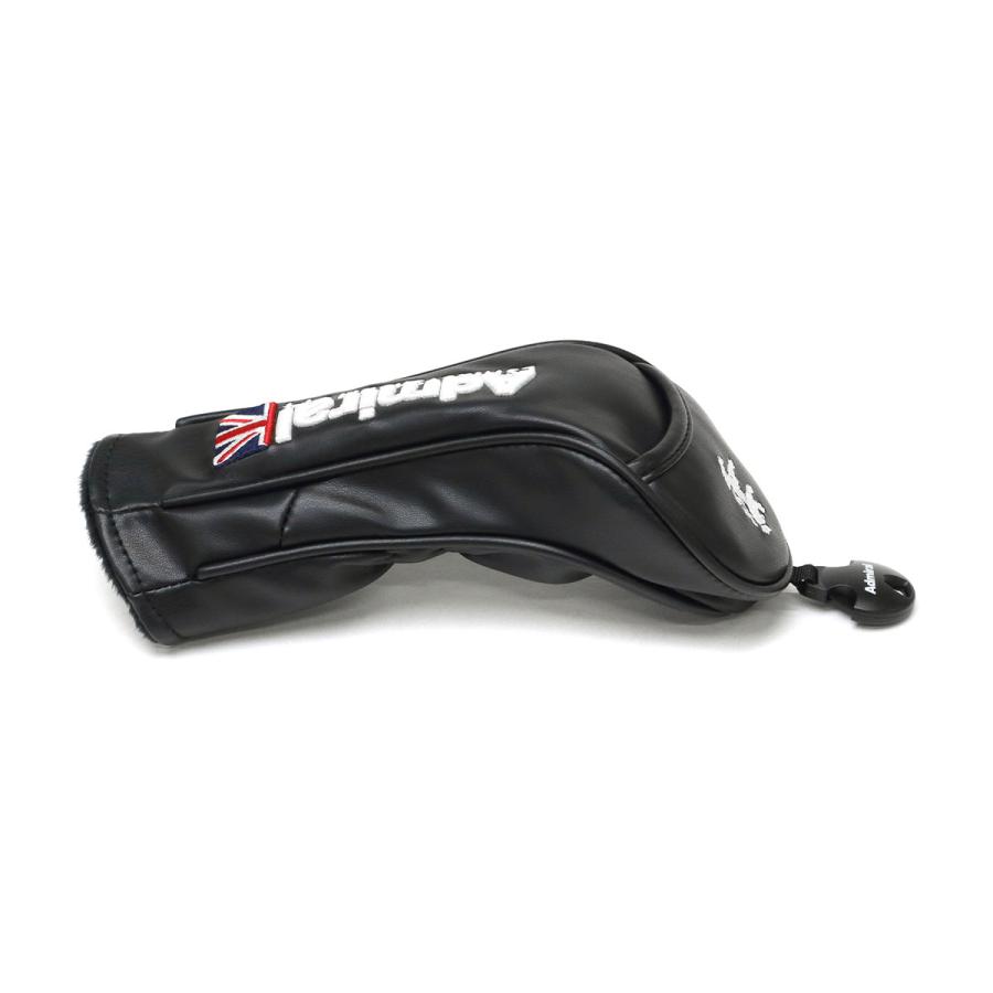 Admiral - coco 中古 アドミラルゴルフ Admiral Golf ヘッドカバー 黒 ブラック ５点セット フェアウェイ/FW×ユーティリティ/UT 中古 アドミラルゴルフ Admiral Golf ヘッドカバー 黒 ブラック