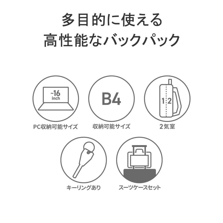 最大31%★5/1限定 エアー リュック Aer Travel Collection TRAVEL PACK 3 Small リュックサック バックパック ビジネスリュック ノートPC B4 28L 2層 メンズ｜galleria-onlineshop｜07