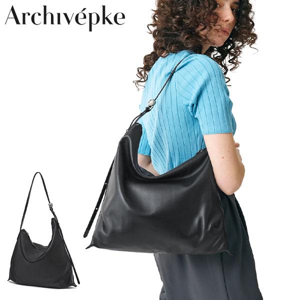 最大51%★6/14限定 アーカイブエプク トートバッグ レディース ファスナー付き Archivepke レザー 革 B5 Luv luna bag (Leather) OVBAX25011 | Archivepke