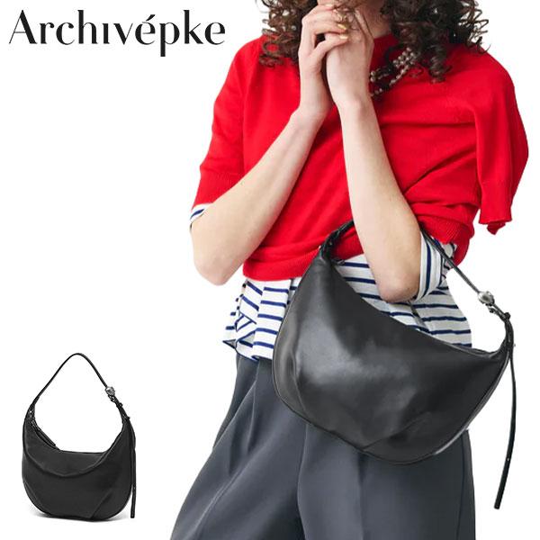 最大42%★6/14限定 アーカイブエプク トートバッグ レディース ファスナー付き Archivepke レザー 小さめ 軽量 A5 Luv moon bag (Leather) OVBAX25010 | Archivepke