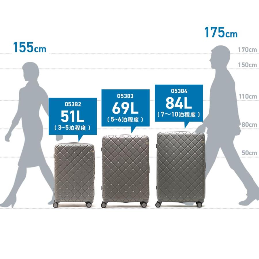 最大41%★5/12限定 5年保証 エーストーキョー スーツケース L Lサイズ ace.TOKYO 軽量 軽い 大型 7泊 長期 84L レディース ブランド 旅行 スカーラ 05384｜galleria-onlineshop｜25