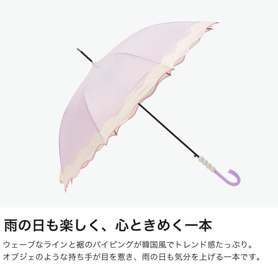 because（ビコーズ） 最大41%☆7/15限定 長傘 レディース 傘 ビニール