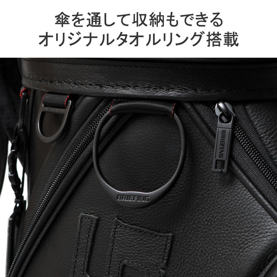 最大31%★4/28限定 日本正規品 ブリーフィング ゴルフ キャディバッグ BRIEFING GOLF LEATHER SERIES CR-11 9.5型 ショルダー 革 防水 BRG221D07｜galleria-onlineshop｜10