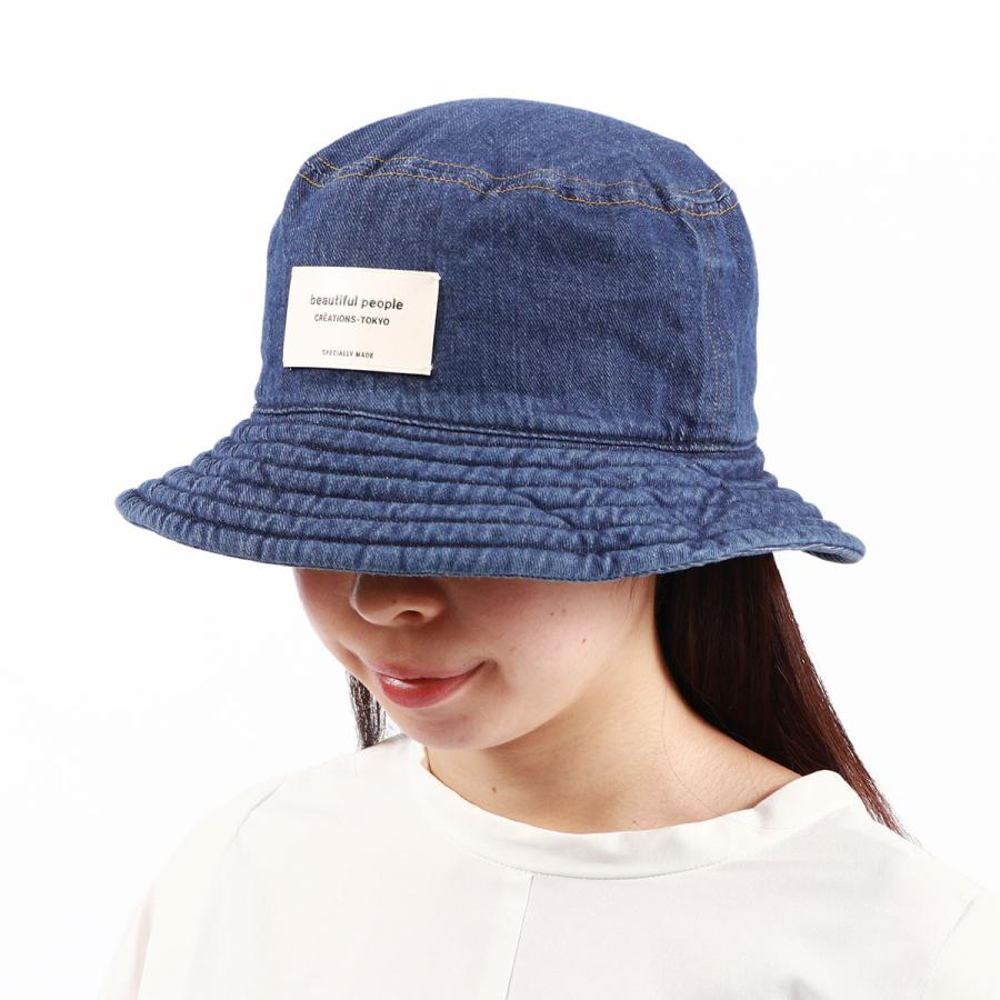 セール50%OFF ビューティフルピープル ハット beautiful people left hand twill denim bucket hat 帽子 バケットハット 日本製 レディース 511943｜galleria-onlineshop｜04