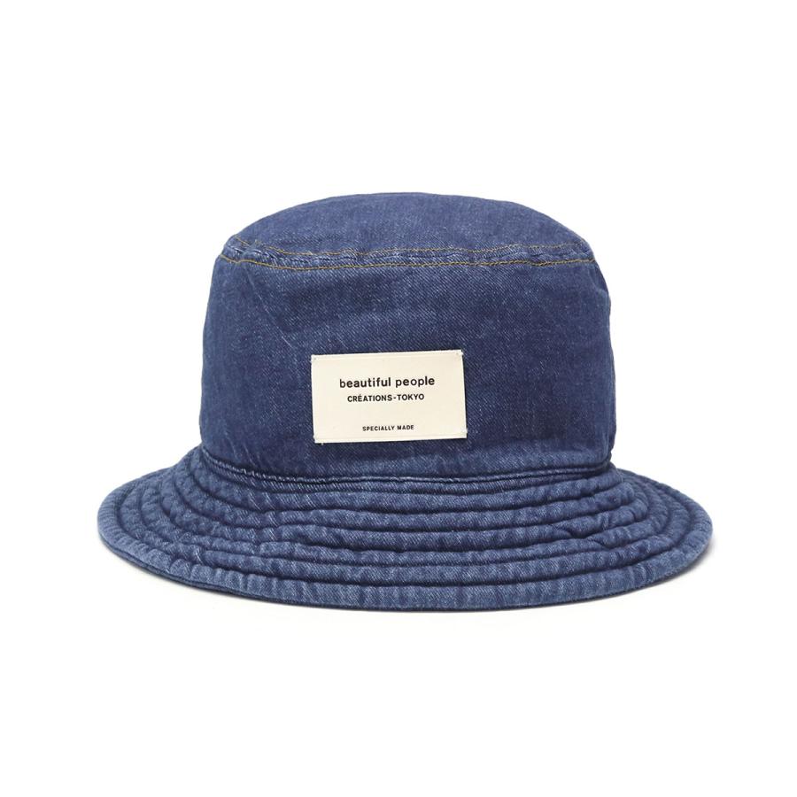 セール50%OFF ビューティフルピープル ハット beautiful people left hand twill denim bucket hat 帽子 バケットハット 日本製 レディース 511943｜galleria-onlineshop｜07