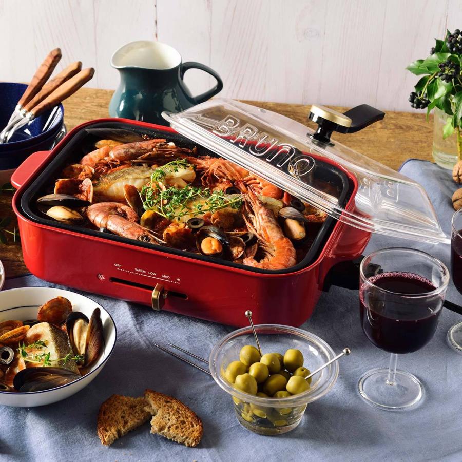 BRUNO（ブルーノ） 正規取扱店 ガラス蓋 コンパクトホットプレート用