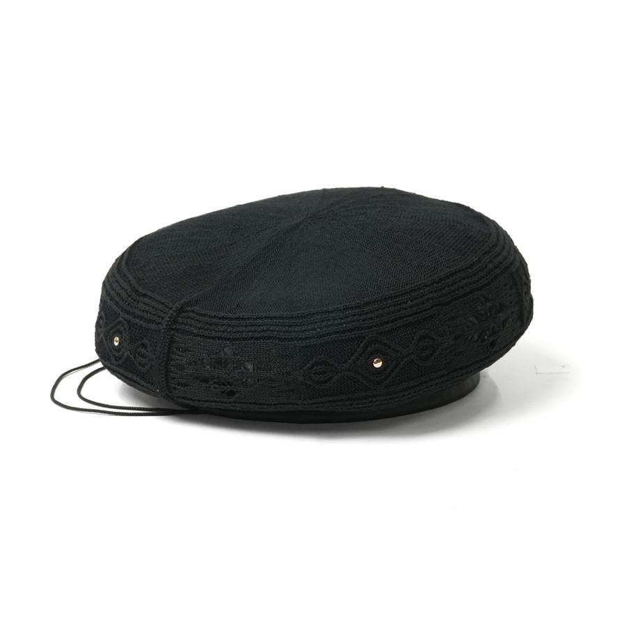 【極美品/タグ付】CA4LA カシラ ペーパーベレー帽 花柄 パッチワーク 黒 CA4LA（カシラ） 最大53%☆7/12迄 ベレー帽 帽子 メンズ レディース 春
