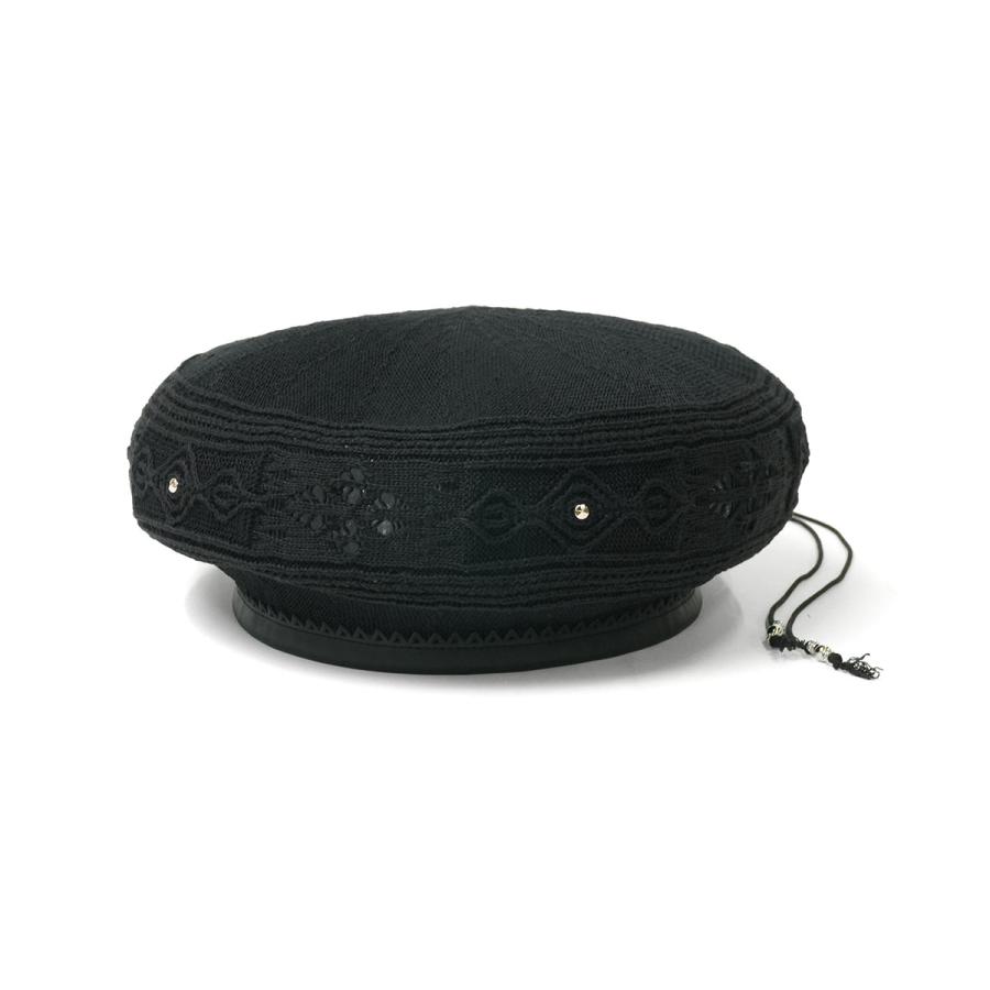 【極美品/タグ付】CA4LA カシラ ペーパーベレー帽 花柄 パッチワーク 黒 CA4LA（カシラ） 最大53%☆7/12迄 ベレー帽 帽子 メンズ レディース 春