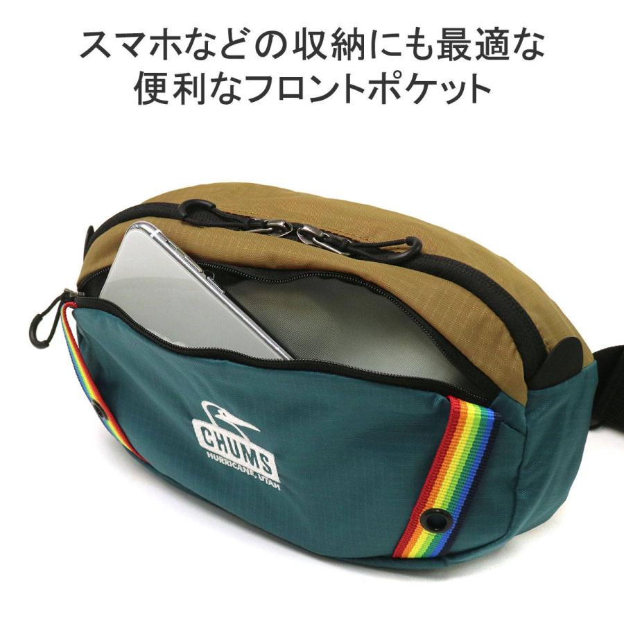 日本正規品 チャムス ウエストバッグ メンズ レディース CHUMS バッグ 斜めがけ 軽量 スプリングデールコンパクトウエストパック CH60-3553｜galleria-onlineshop｜12