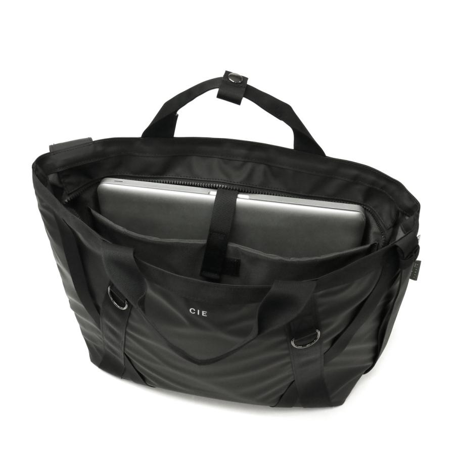 CIE トートバッグ メンズ レディース B4 A4 大きめ ブランド シー バッグ 軽量 軽い ノートPC ファスナー付き 2WAY GRID-3  TOTEBAG-L 032200