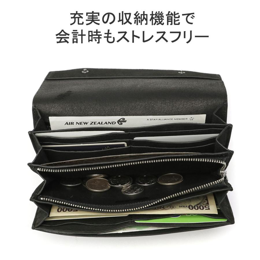 シー 長財布 メンズ レディース 財布 CIE ブランド 大容量 革 おしゃれ 本革 シボ かぶせ長財布 レザー 大きめ FOLK LONG WALLET 032250｜galleria-onlineshop｜09