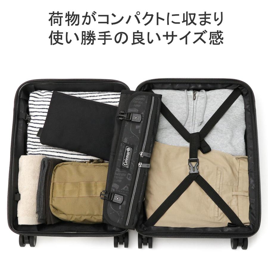 最大38%★5/23限定 公認販売店 コールマン スーツケース Coleman キャリーケース 18inch 38L 46L 1泊 2泊 3泊 拡張 小型 トラベル 当店限定色 ALMITE 14-69｜galleria-onlineshop｜11