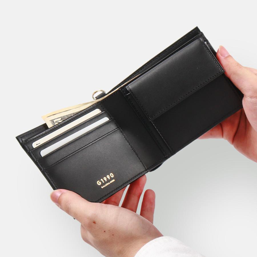 二つ折り財布 メンズ G1990 Solace ソレス FOLDED WALLET 二つ折り 財布 小銭入れあり 薄い 革 本革 ジーイチキュウキュウゼロ ブランド 40代 B01003-03｜galleria-onlineshop｜12