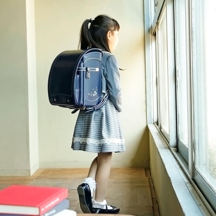 アウトレット ランドセル 女の子 クラリーノ 日本製 紺 茶 刺繍 ギャレリアキッズ GALLERIA KID's フィーカ fika キューブ型 北欧風 GOR-2002 | ブランド登録なし | 12