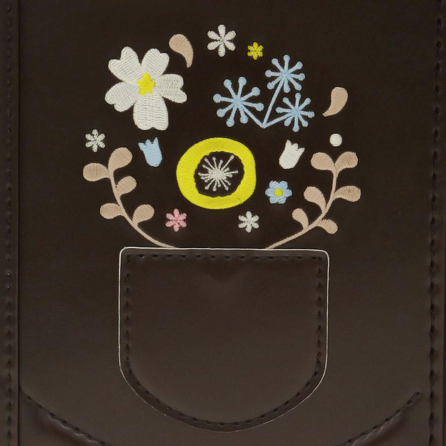 アウトレット ランドセル 女の子 クラリーノ 日本製 紺 茶 刺繍 ギャレリアキッズ GALLERIA KID's フィーカ fika キューブ型 北欧風 GOR-2002 | ブランド登録なし | 19