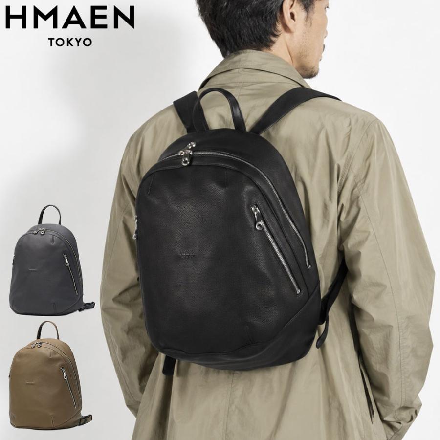 極美品　HMAEN アエナ　レザー　本革　リュック　バックパック　2WAY HMAEN 最大42%☆10/16迄 アエナ リュック メンズ レディース レザー