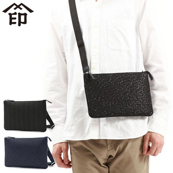 印傳屋 INDEN-YA ショルダーバッグ ブラック 鹿革 漆柄 メンズ 印傳屋（INDEN-YA） 最大50%☆10/11限定 ショルダーバッグ 印伝