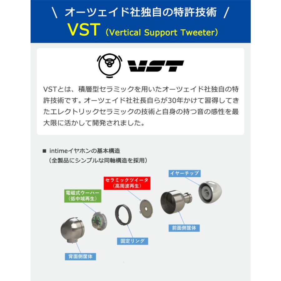 最大51%★4/22〜 受注生産商品 1年保証 イヤホン 有線 ハイレゾ アンティーム intime 翔 2.5mmプラグ イヤフォン カナル 日本製 オーツェイド O2aidの画像