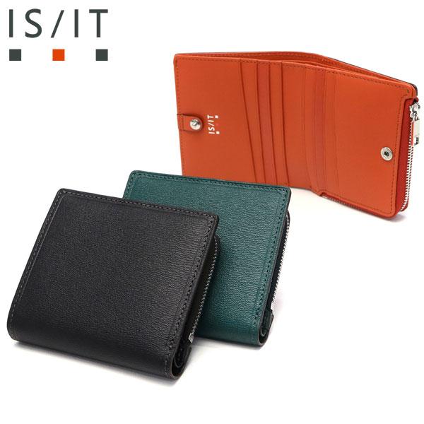 IS/IT 二つ折り財布 レザー IS/IT（イズイット） 最大49%☆10/8限定 財布 二つ折り財布 メンズ
