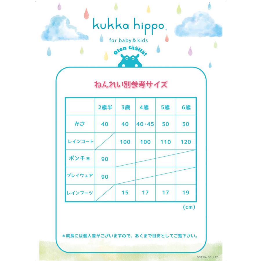 最大29%★5/23限定 【メール便で送料無料】 クッカヒッポ レインコート kukka hippo キッズレインコート カッパ 子供 ランドセル対応 撥水 雨具 キッズ KH-RC｜galleria-onlineshop｜19