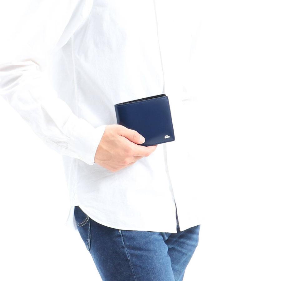 LACOSTE　ラコステ　 二つ折り財布 LACOSTE 最大51%☆土日限定 ラコステ 財布 二つ折り財布 本革 Men's