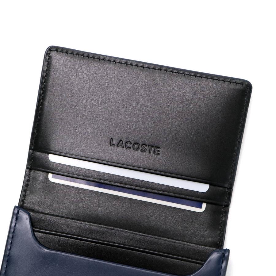 最大40%★5/5限定 ラコステ 名刺入れ LACOSTE カードケース 名刺ケース 革 本革 MEN’S PREMIUM 2 スムースレザー レザー ビジネス メンズ レディース NH0113K｜galleria-onlineshop｜17