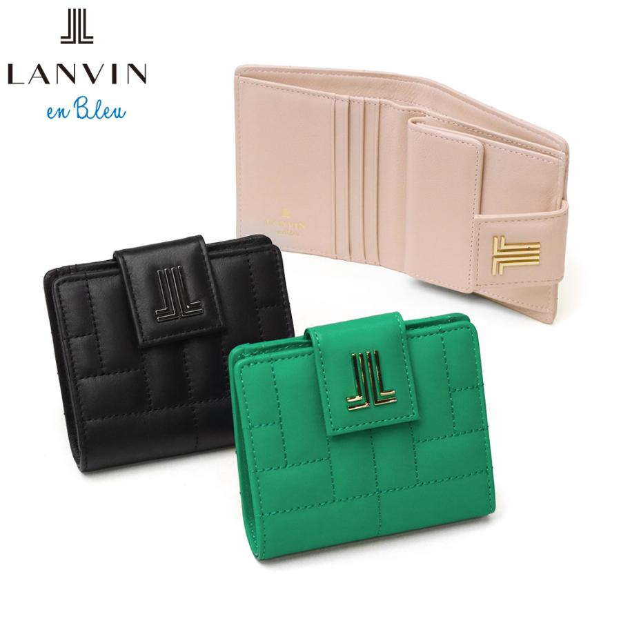 LANVIN en Bleu 最大51%☆9/25限定 ランバン オン ブルー 二つ折り財布