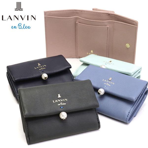 最大40%★4/28限定 ランバンオンブルー 財布 LANVIN en Bleu 三つ折り シャペル 3つ折りミニ財布 小さい財布 小さめ 本革 レディース 482014｜galleria-onlineshop