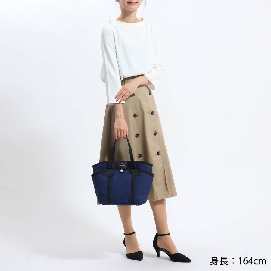 最大40%★4/28限定 ランバンオンブルー バッグ LANVIN en Bleu トート ジュール トートバッグ A5 リボン レディース 481611｜galleria-onlineshop｜09