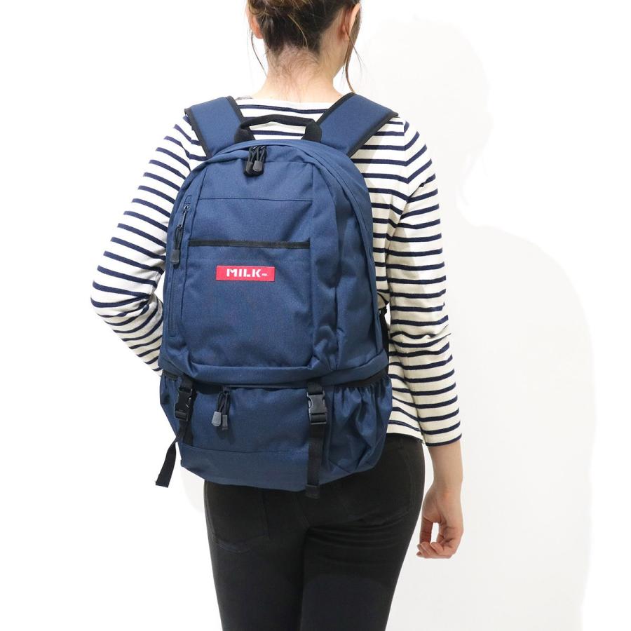 最大40%★5/15限定 ミルクフェド リュック リュックサック レディース 大容量 通学 シンプル 黒 MILKFED. BIG BACKPACK BAR2 バックパックバー2 03171039｜galleria-onlineshop｜06