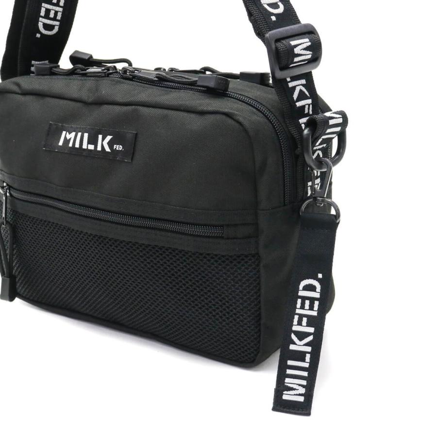 ミルクフェド ショルダーバッグ MILKFED.  NEO LOGO TAPE SHOULDER BAG ネオロゴタイプショルダーバッグ斜め掛け 軽量 レディース おしゃれ 03182098｜galleria-onlineshop｜21