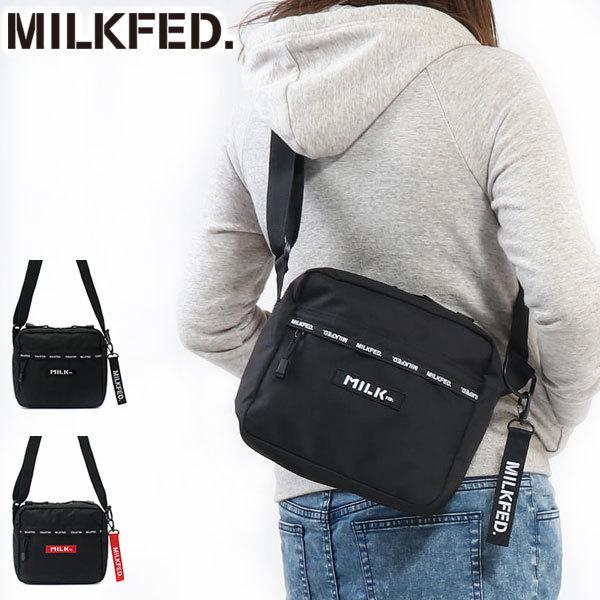 最大41%★4/29限定 ミルクフェド ショルダーバッグ MILKFED. バッグ 斜めがけ LOGO LINED SHOULDER BAG 小さめ 軽量 ミニショルダー レディース 03191004｜galleria-onlineshop