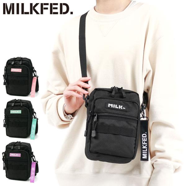 ケイティ　MILKFED. ミルクフェド ショルダーバッグ ブラック MILKFED.（ミルクフェド） ショルダーバッグ MILKFED. ACTIVE FRONT
