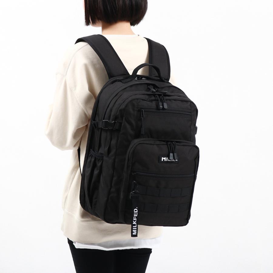 最大39%★5/1限定 ミルクフェド リュック MILKFED. ACTIVE DOUBLE POCKET MOLLE BACKPACK リュックサック バックパック 30L A4 2層 レディース 103224053008｜galleria-onlineshop｜06