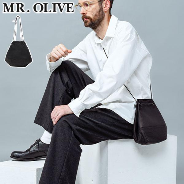 最大51%★4/23迄 ミスターオリーブ イー.オー.アイ 巾着バッグ メンズ ショルダー 本革 レザー ブランド MR.OLIVE E.O.I 革 牛革 2WAY 斜めがけ ME697 | MR.OLIVE E.O.I