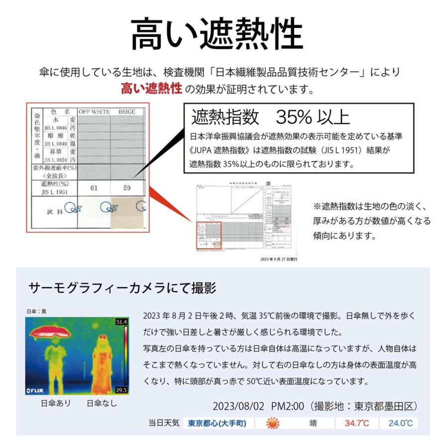 ニフティカラーズ 傘 レディース nifty colors 折りたたみ傘 ブランド おしゃれ 軽い 6本骨 遮熱 完全遮光 日傘 撥水 UVカット 50cm 2370｜galleria-onlineshop｜08