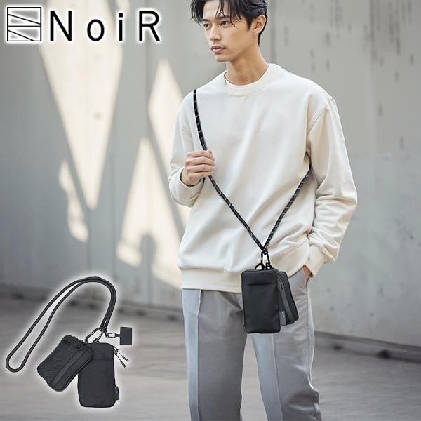ノアール ショルダーバッグ メンズ レディース NoiR 小さめ 軽量 斜めがけバッグ 撥水 ナイロン カラビナ 連結 Trinity shoulder N23008 爆買 | NoiR（バッグ）