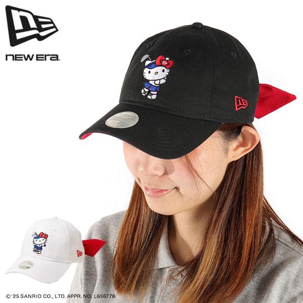Hello Kitty 9TWENTY キャップ クリーム/ネイビー　ニューエラ NEW ERA（ニューエラ） 最大50%☆10/7限定 正規取扱店 キャップ 帽子