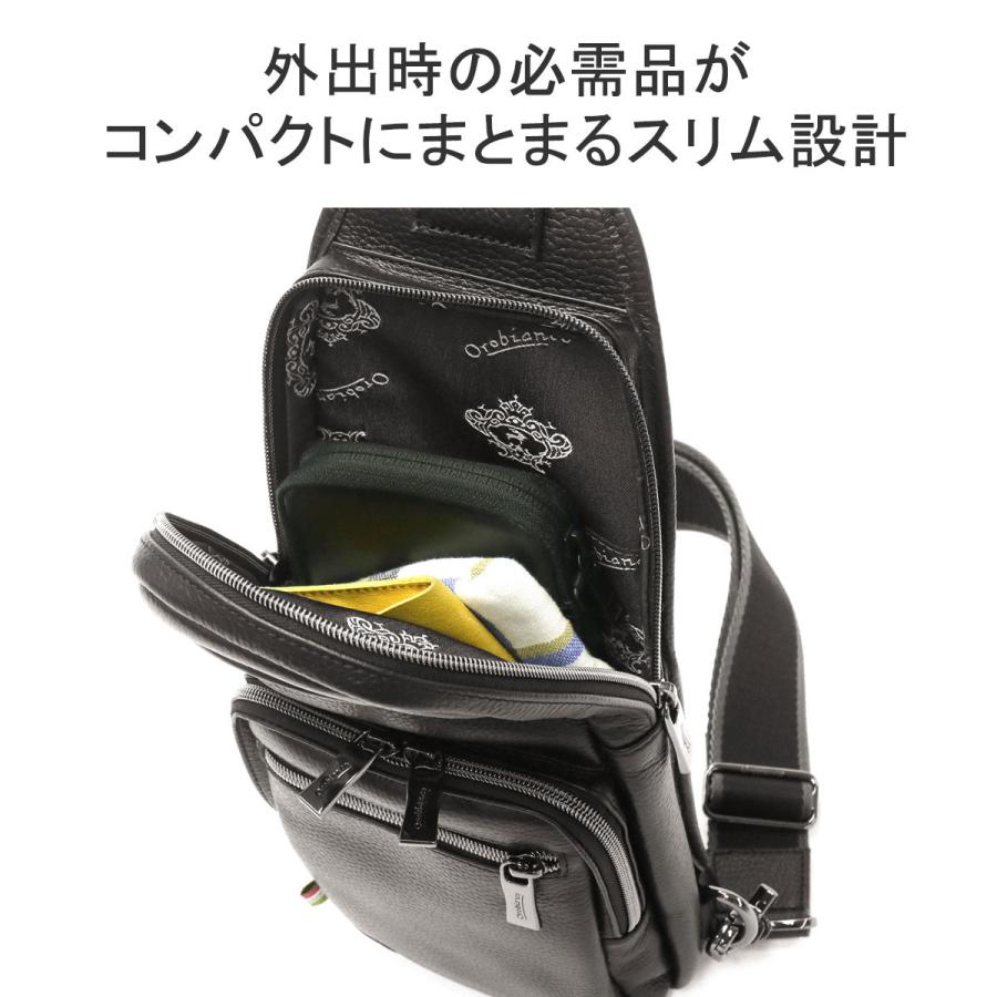 最大40%★4/28限定 日本正規品 オロビアンコ ボディバッグ Orobianco MUCCA GIACOMIO MU バッグ レザー ワンショルダー 牛革 型押し シュリンク メンズ 92472｜galleria-onlineshop｜08