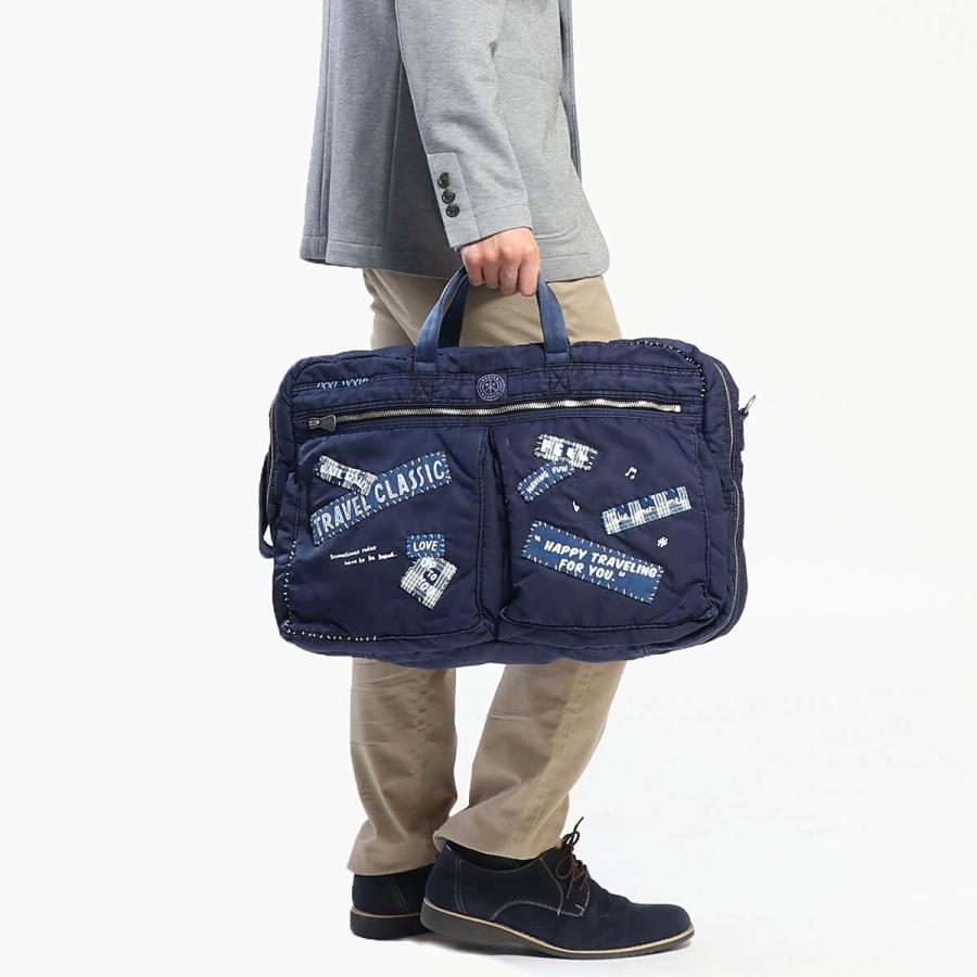 ポータークラシック ビジネスバッグ Porter Classic 3WAY ブリーフケース SUPER NYLON 3WAY BRIEFCASE L BLUE CUSTOM マルチカスタム メンズPC-015-711｜galleria-onlineshop｜04