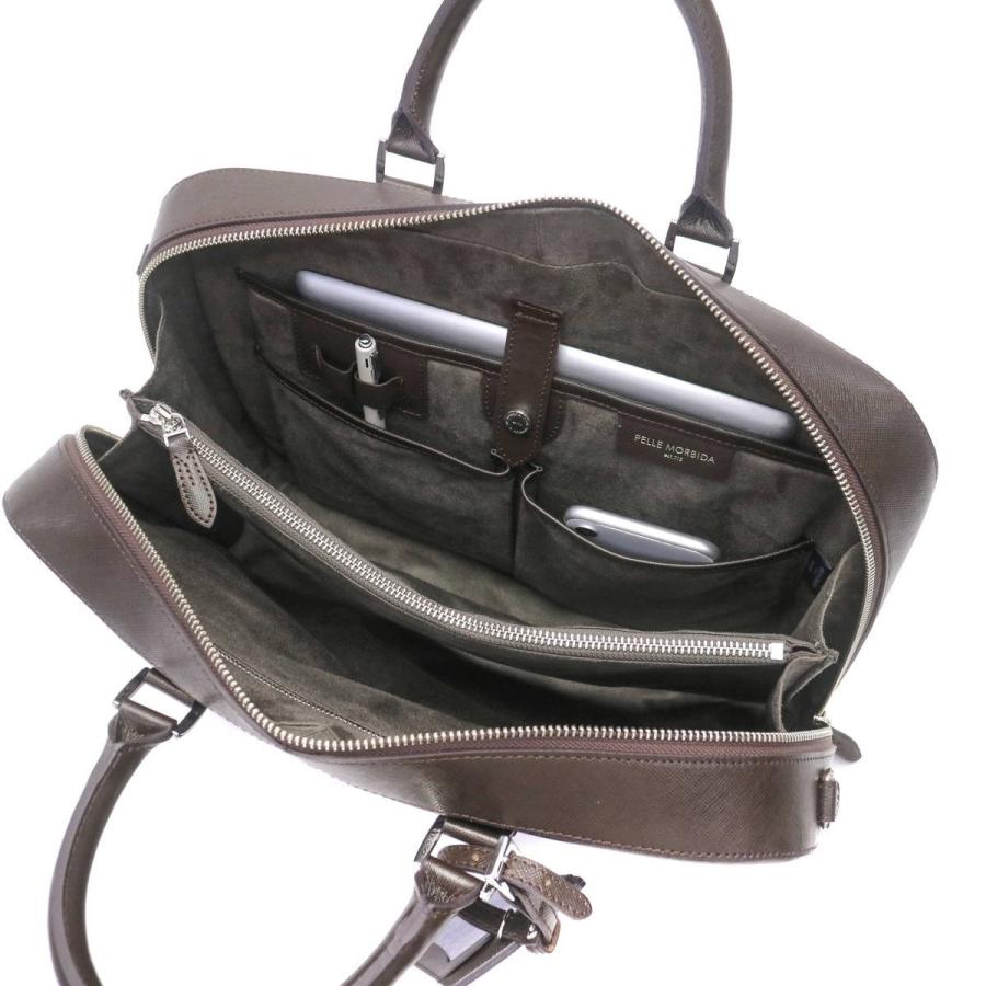 ケアセット＋選べるノベルティ ペッレモルビダ ブリーフケース PELLE MORBIDA 2WAY A4 ビジネスバッグ メンズ レディース Capitano キャピターノ CA015の画像