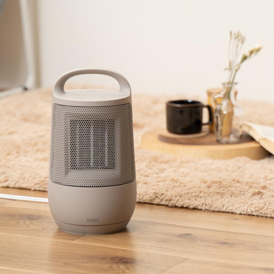 【新品】セラミックヒーター 首振り機能付き PRISMATE 正規品1年保証 プリズメイト ヒーター 首振り機能付