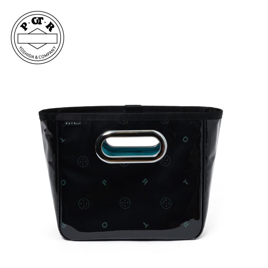【商品レビューで＋5％】POTR グロス ハンドバッグ ミニ 993-15203 GLOSS HANDBAG MINI メンズ レディース 手持ち 小さめ コンパクト ジャカード織り PVC 日本製 POTR グロス ハンドバッグ ミニ 993-15203 GLOSS HANDBAG MINI メンズ