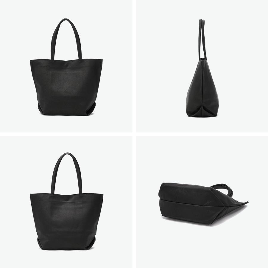 【未使用】REN 本革 豚革 ブラックレザー ランチバッグM ミニ トートバッグ REN 最大51%☆10/4限定 トートバッグ レディース レン バッグ