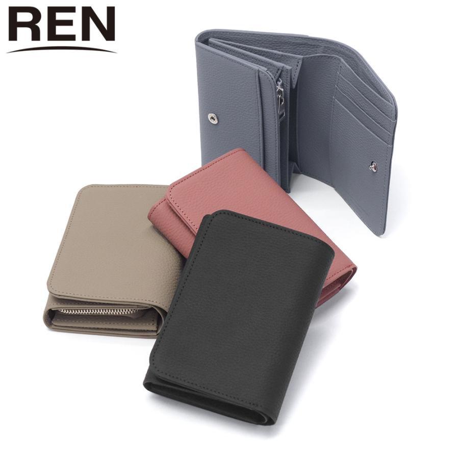 REN（レン） 最大42%☆2/3限定 特典付 二つ折り財布 レディース 本革