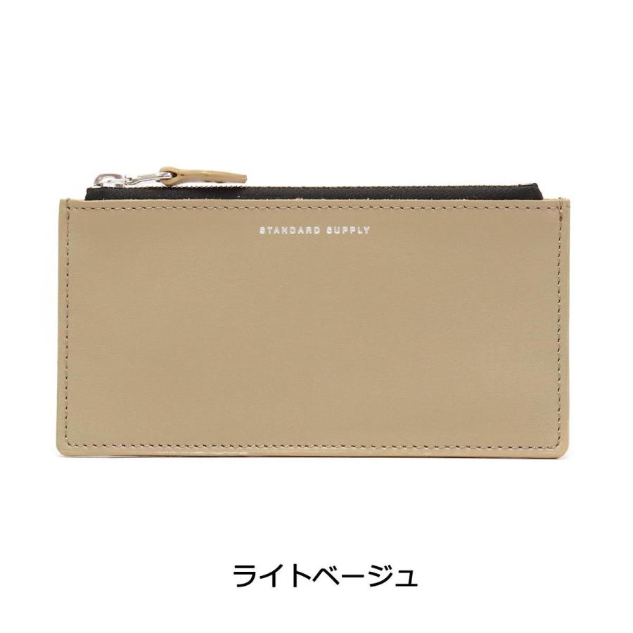 新品 スタンダードサプライ ベージュ カードケース 小銭入れ 本革 STANDARD SUPPLY（スタンダードサプライ） カードケース カード