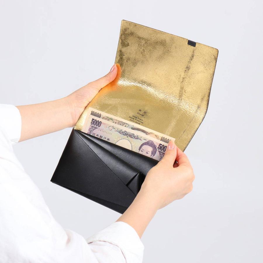 所作 財布 SHOSA ショサ wabisabi 詫び寂び 長財布　黒　金 所作（shosa） 最大45%☆5/5限定 財布 ショサ wabisabi 詫び寂び LONG