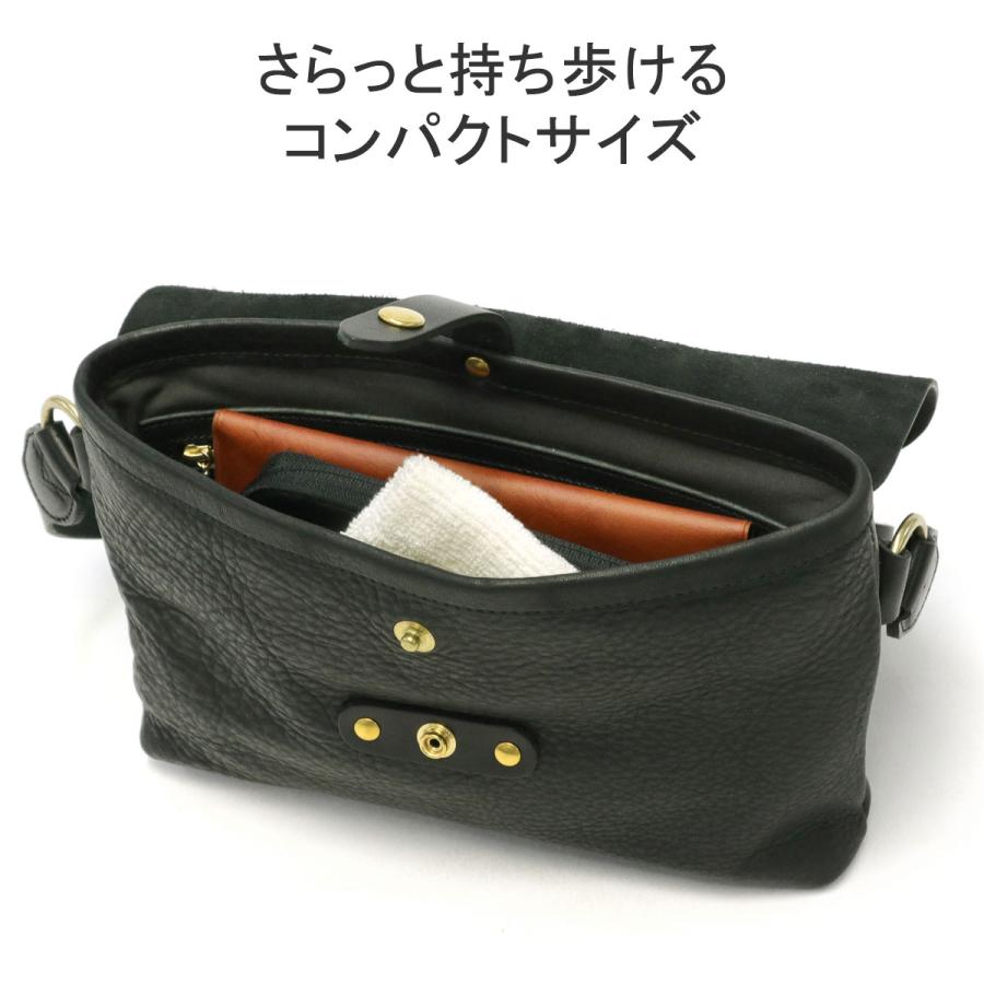 当店限定モデル スロウ ショルダーバッグ SLOW 斜めがけ bono ボノ flap waist bag 本革 栃木レザー 日本製 メンズ レディース 858S15LG｜galleria-onlineshop｜09