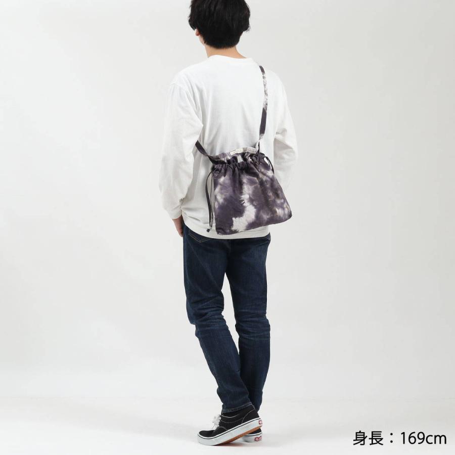 最大30%★5/1限定 スロウ 巾着バッグ SLOW span tie dye red cross ショルダーバッグ ナイロン 軽量 A5 薄マチ 2WAY 斜めがけ メンズ レディース 456S23J｜galleria-onlineshop｜11